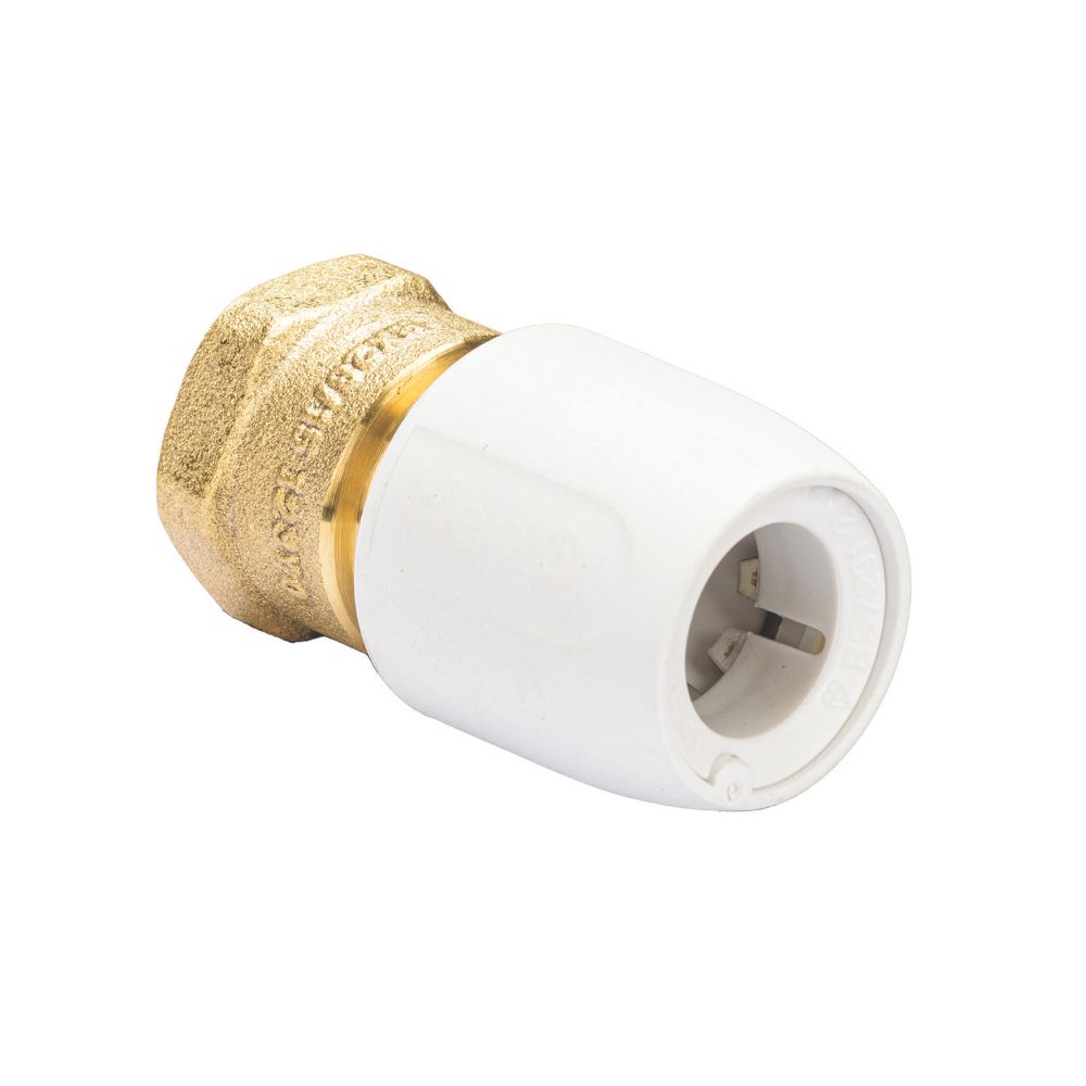 Hep2O Plastic Push-Fit Adapting Female Coupler 15mm x 1/2