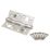 Smith & Locke  Satin Stainless Steel Grade 13 Fire Rated Security Hinges 102x76mm 2 Pack