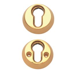 ERA  Euro Escutcheon (Pair) Brass 50mm