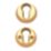 ERA  Euro Escutcheon (Pair) Brass 50mm