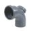 FloPlast  Push-Fit -Boss 92.5° Single Socket Access Bend Grey 110mm
