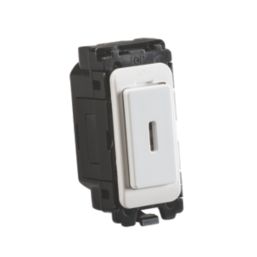 Knightsbridge  20AX Grid DP Key Switch White