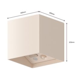 Calex Volterra Indoor & Outdoor Rechargeable LED Up & Downlight With PIR Sensor Sand 170lm