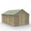 Forest 4Life 10' x 14' 6" (Nominal) Apex Overlap Timber Shed