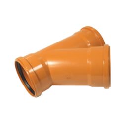 FloPlast Push-Fit 45° Triple Socket Equal Junction 160mm