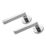 Designer Levers Scylla Lever on Rose Door Handle Pair Polished Chrome