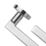 Designer Levers Scylla Lever on Rose Door Handle Pair Polished Chrome
