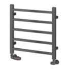 Reina 500mm x 500mm 491BTU Gunmetal Flat Designer Towel Radiator