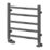 Reina 500mm x 500mm 491BTU Gunmetal Flat Designer Towel Radiator
