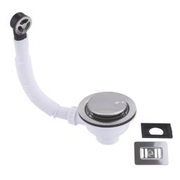 McAlpine 1 Bowl Polished Stainless Steel 115mm Sink Strainer Waste with Overflow & Cover
