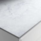 Wilsonart Zenith Marmo Treviso Matt Grey  Marble Effect Compact Laminate Breakfast Bar 3000mm x 950mm x 12mm