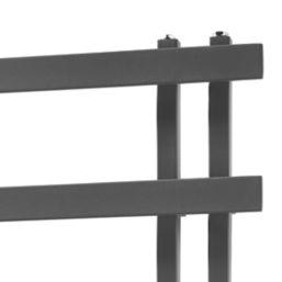 Towelrads 1200mm x 500mm 1352BTU Anthracite Flat Designer Towel Radiator