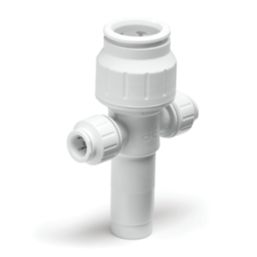 JG Speedfit PEM582215AWP Plastic Push-Fit Reducing 2 Port Plumbing Manifold 22mm x 10mm