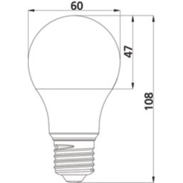 Sylvania ToLEDo V7 827 SL ES GLS LED Light Bulb 806lm 8W