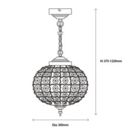 Quay Design Timura Ceiling Pendant Antique Brass