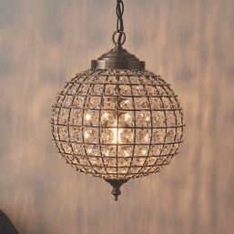 Quay Design Timura Ceiling Pendant Antique Brass