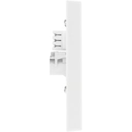 British General 900 Series 1-Gang Slave Telephone Socket White