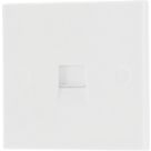 British General 900 Series 1-Gang Slave Telephone Socket White