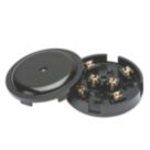 Knightsbridge  20A 6-Terminal Junction Box Black