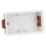 Knightsbridge  2-Gang Dry Lining  Box 35mm 10 Pack