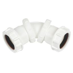 FloPlast WC23 Universal Compression Waste Adjustable Bend  40mm