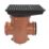 FloPlast Push-Fit Double Socket Rectangular Grid Back-Inlet Bottle Gully 110mm
