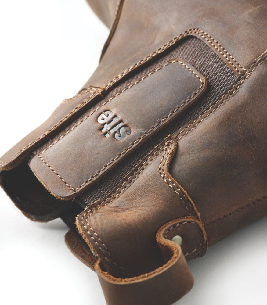 Site Mudguard Size 11 Brown Steel Toe Cap Safety Dealer Boots