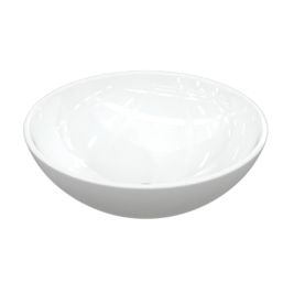 Round White Washbowl No Tap Holes 410mm