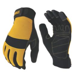 DEWALT Heavy Duty Gloves Black / Yellow Medium