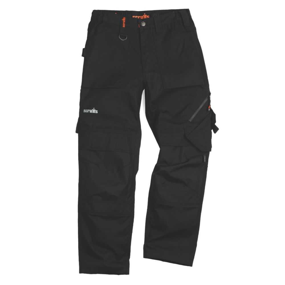 Scruffs Trade Flex Womens Stretch Work Trousers Black Size 10 30