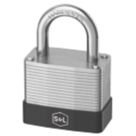 Smith & Locke   Closed Shackle Combination  Padlock Silver 40mm