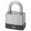 Smith & Locke   Closed Shackle Combination  Padlock Silver 40mm