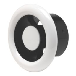 Xpelair AL100T 4" Axial Inline Bathroom Shower Extractor Fan Kit with Timer White/Chrome 220-240V