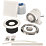 Xpelair AL100T 4" Axial Inline Bathroom Shower Extractor Fan Kit with Timer White / Chrome 220-240V