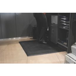 COBA Orthomat Premium Anti-Fatigue Floor Mat Black 1.5m x 0.9m x 12.5mm