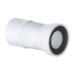 Viva Slinky-Fit Flexible Straight WC Pan Connector White 240-500mm