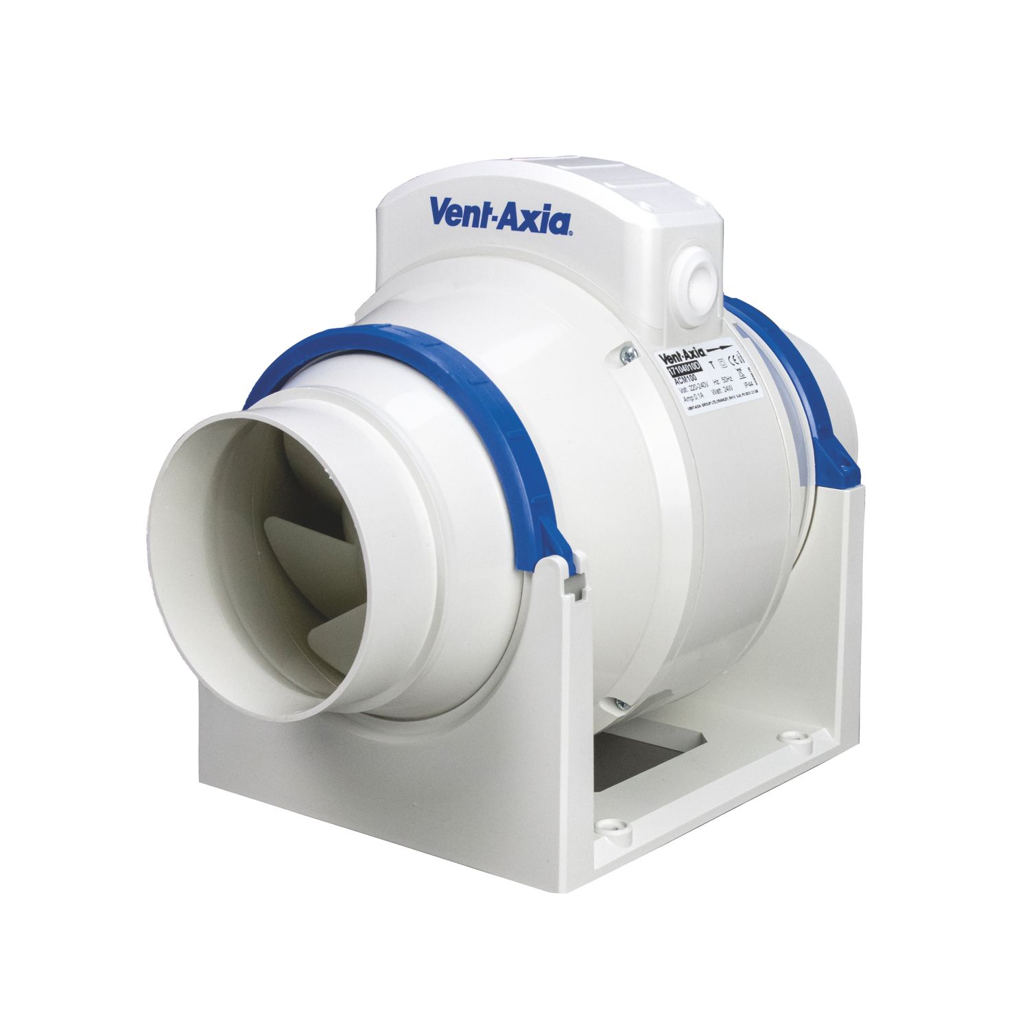 Vent-Axia 17105010 125mm Inline Extractor Fan 220-240V (120HT)