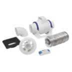 Vent-Axia ACM100T in-line bathroom extractor fan product image