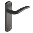 Designer Levers Goodrich Fire Rated Latch Lever Door Handle Pair Matt Black
