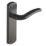 Designer Levers Goodrich Fire Rated Latch Lever Door Handle Pair Matt Black