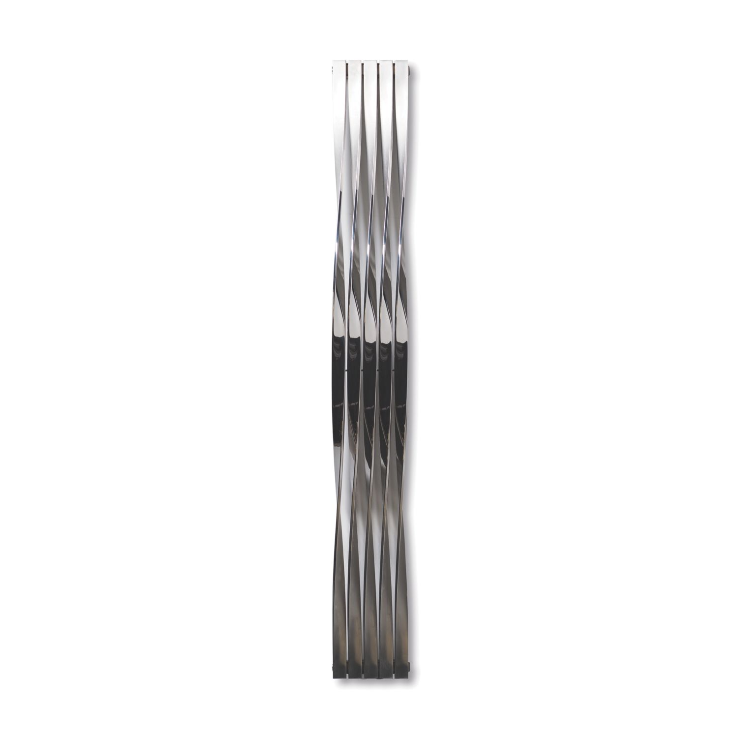 Time Twister 1800mm x 220mm 2384BTU Grey / Silver Vertical Designer Radiator (120KL)
