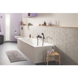 Grohe Quickfix Start Matt Black 140mm Wall Mounted Single Control Manual Shower Mixer Tap