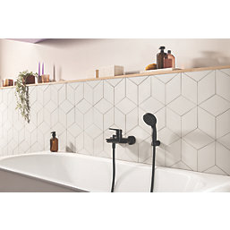 Grohe Quickfix Start Wall-Mounted  Bath Shower Mixer Matt Black