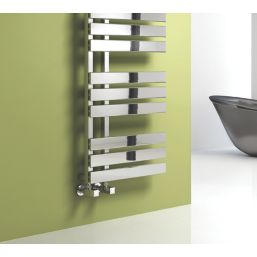 Reina 860mm x 500mm 1241BTU Chrome Flat Designer Towel Radiator