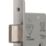 Smith & Locke Fire Rated  Chrome BS 5-Lever Deadlock 65mm Case - 44mm Backset