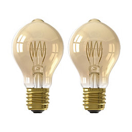 Calex Flex Gold ES A60 LED Light Bulb 250lm 4W 2 Pack
