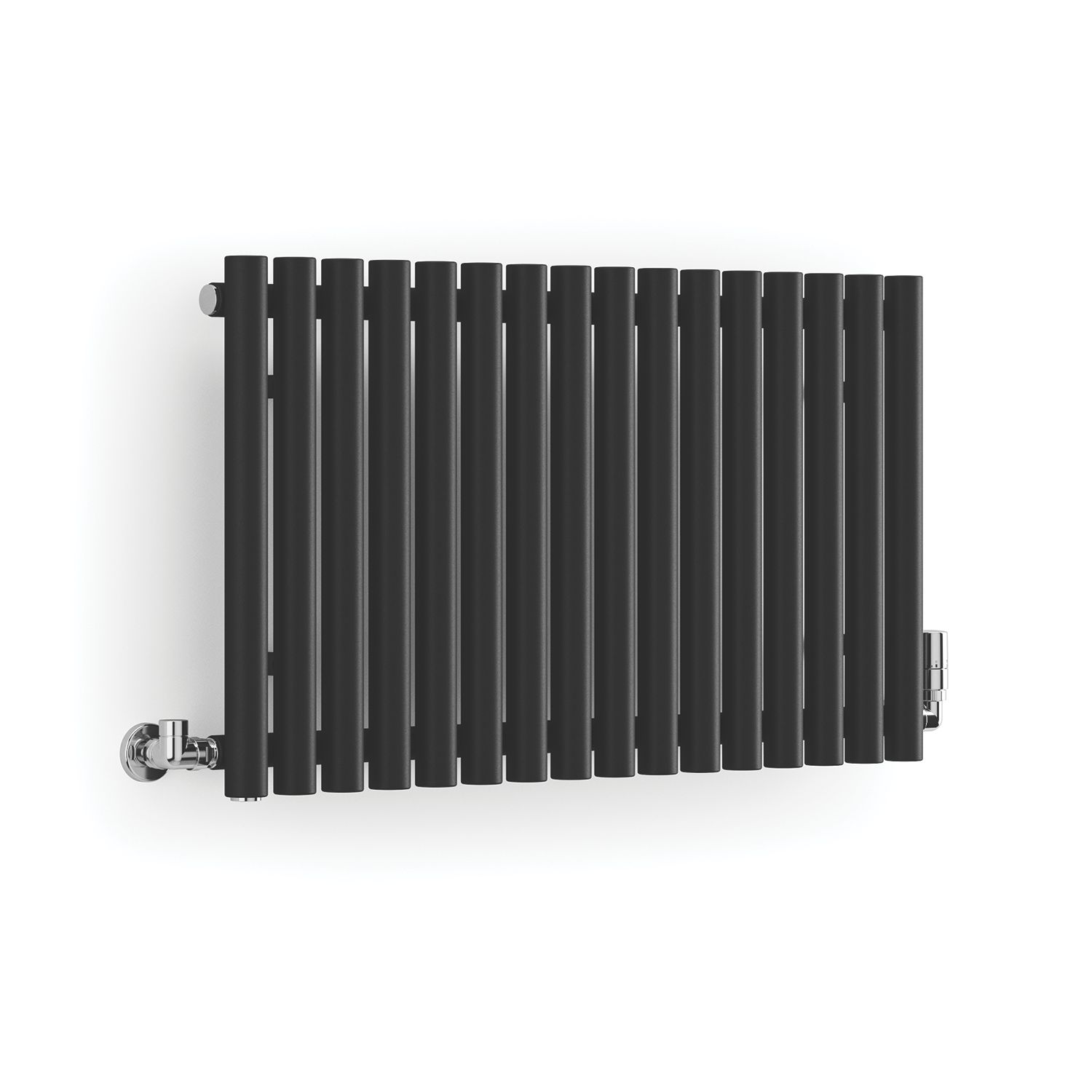 Terma Rolo Room 500mm x 865mm 2015BTU Black Horizontal Designer Radiator (120RH)