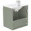 Newland  Double Door Wall-Mounted Vanity Unit with Basin Matt Sage Green 500mm x 370mm x 540mm