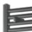Towelrads 800mm x 600mm 1539BTU Anthracite Flat  Towel Radiator