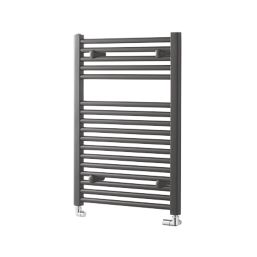 Towelrads 800mm x 600mm 1539BTU Anthracite Flat  Towel Radiator